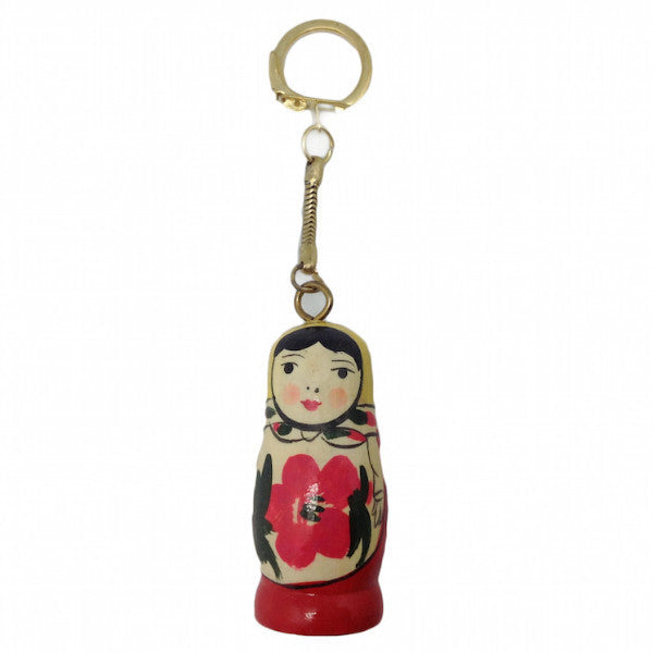 Wooden on sale doll keychain