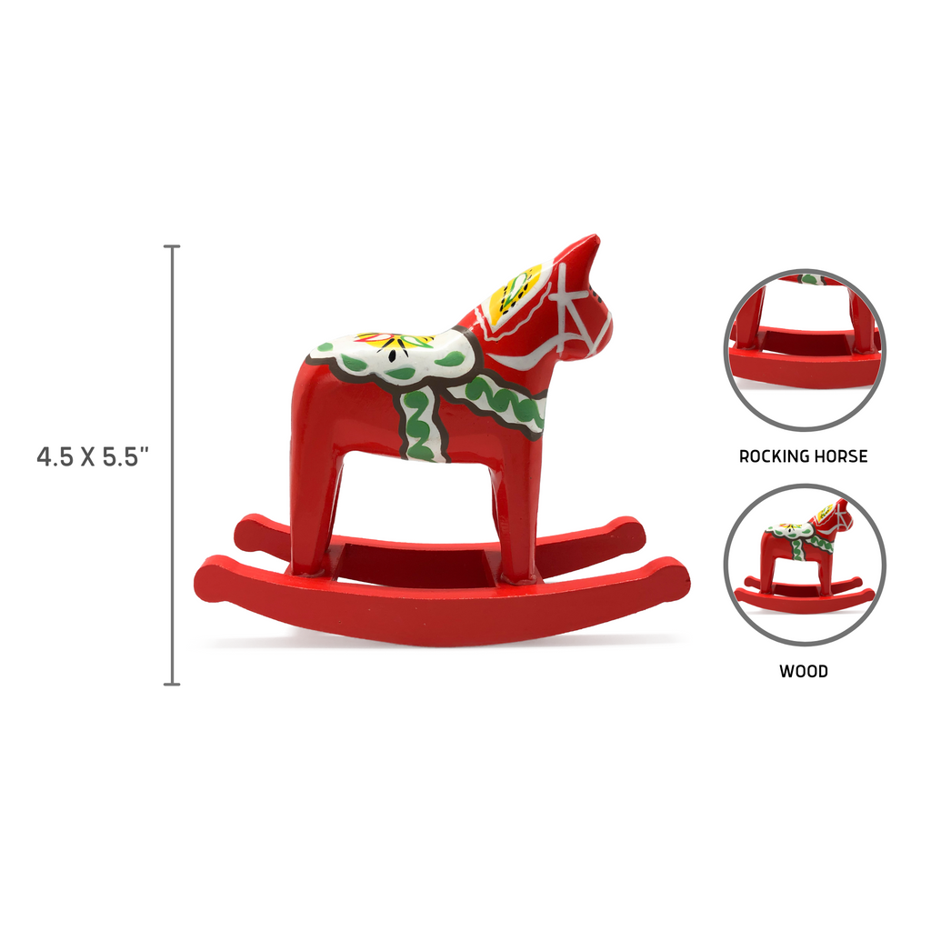 Dala Red Key Ring Dalarna Horse Small