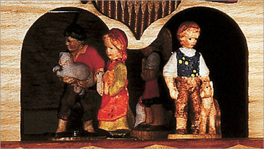 Schneider Black Forest 13" Musical Children on Teeter Totter Eight Day Movement German Cuckoo Clock - OktoberfestHaus.com
 - 2