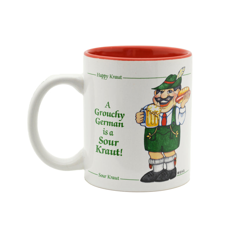 "A Grouchy German Is A Sour Kraut" German Gift Idea Mug - 3 OktoberfestHaus.com