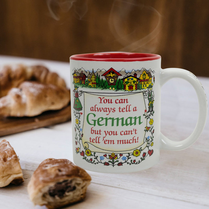 German Gift Idea Coffee Cup "Tell A German…"