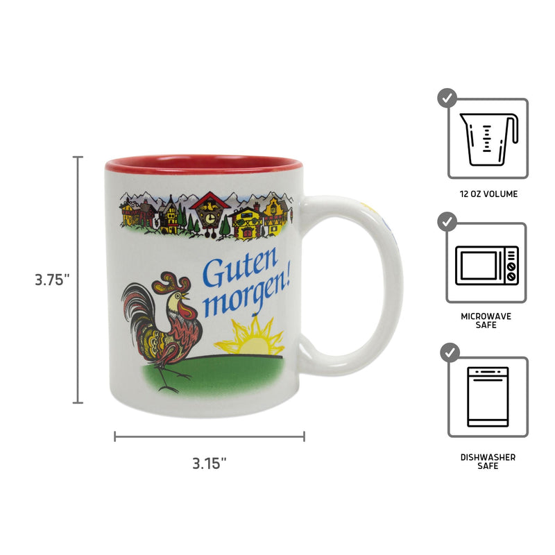 German Gift Idea Coffee Cup "Guten morgen"