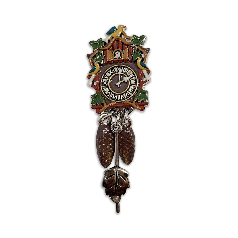 Colored Metal German Cuckoo Clock Hat Pin