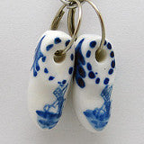 Holland Clogs Small Delft Ceramic Key Ring - OktoberfestHaus.com
 - 2