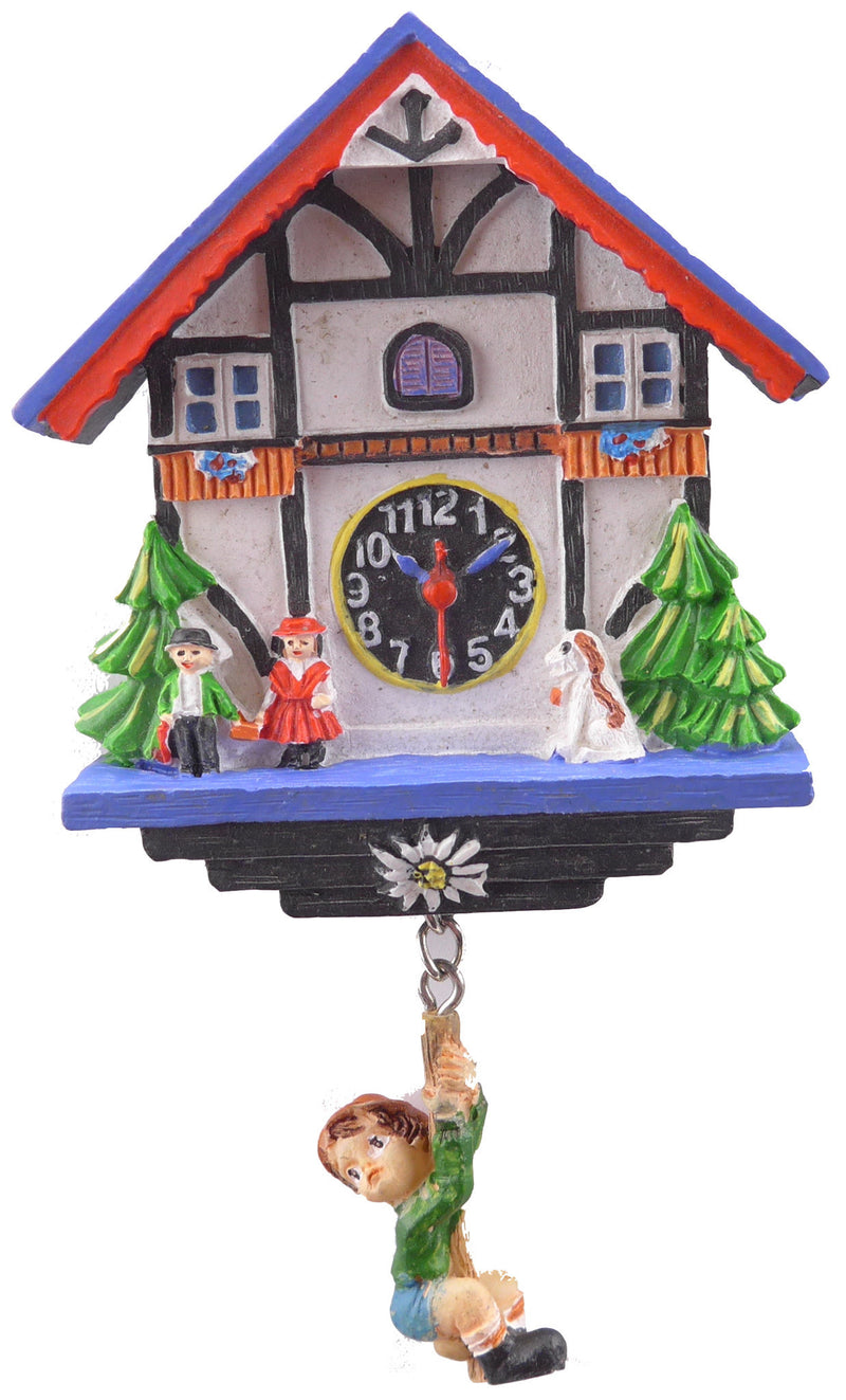 Refrigerator Magnet: Alpine Boy Clock - OktoberfestHaus.com
