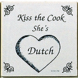 Dutch Culture Magnet Tile (Kiss Dutch Cook) - OktoberfestHaus.com
 - 1