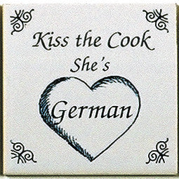 German Culture Magnet Tile (Kiss German Cook) - OktoberfestHaus.com
 - 1